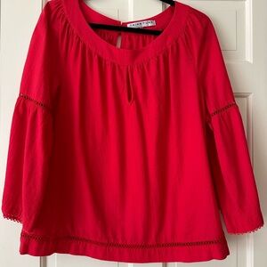 RED TRINA TURK BLOUSE